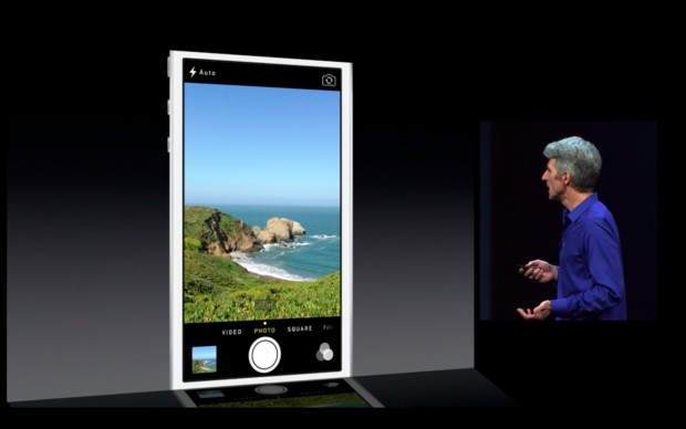 Vier Kamera-Apps in einer (Bild: Apple/Screenshot: Golem.de)